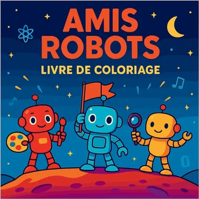 Amis Robots Livre de Coloriage by Martin, Chris
