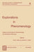 Explorations in Phenomenology: Papers of the Society for Phenomenology and Existential Philosophy by David Carr