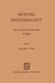 Beyond Epistemology: New Studies in the Philosophy of Hegel by F. G. Weiss