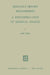Moravia's History Reconsidered a Reinterpretation of Medieval Sources: A Reinterpretation of Medieval Sources by I. Boba