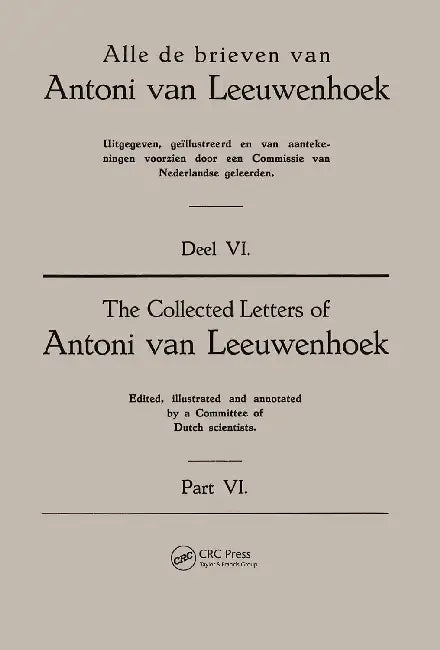 Collected Letters Van Leeuwenhoek by Palm Lodewijk C.