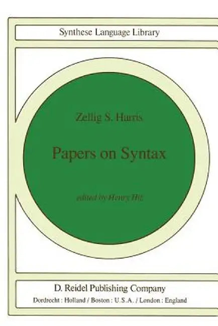 Papers on Syntax by Z. Harris