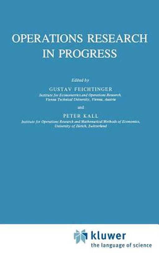 Operations Research in Progress by Gustav Feichtinger