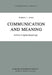 Communication and Meaning: An Essay in Applied Modal Logic by A. J. Jones