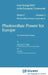 Photovoltaic Power for Europe: An Assessment Study by M. Starr
