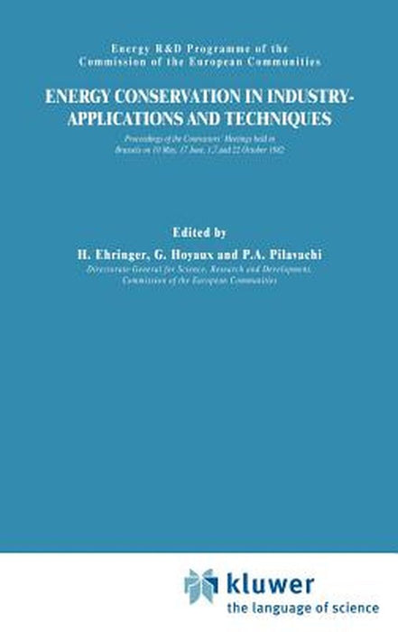 Energy Conservation in Industry Applications and Techniques by H. Ehringer