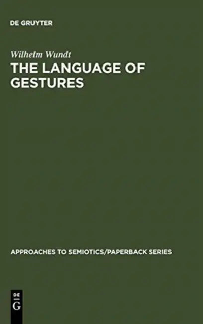 The Language of Gestures by Wilhelm Wundt, Arthur L. Blumenthal, George Herbert Mead