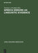 Speech Errors as Linguistic Evidence by Victoria A. Fromkin