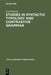 Studies in Syntactic Typology and Contrastive Grammar by László Dezsö, Imre Gombos, Béla Hollósy