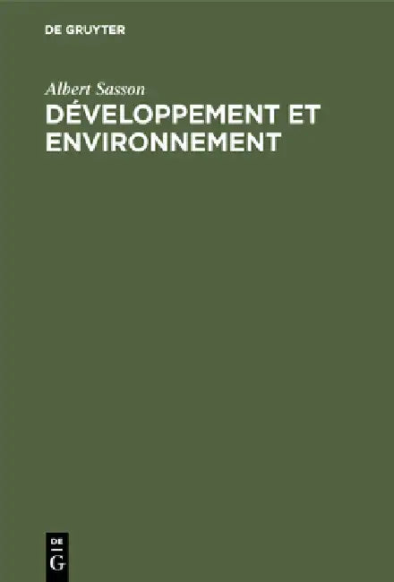 Développement et environnement by Albert Sasson