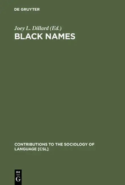 Black Names by Joey L. Dillard
