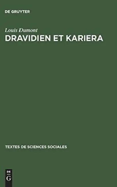 Dravidien et Kariera by Louis Dumont