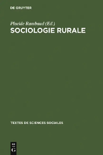 Sociologie rurale by Placide Rambaud