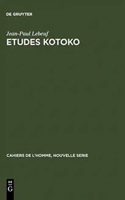 Etudes kotoko by Jean-Paul Lebeuf