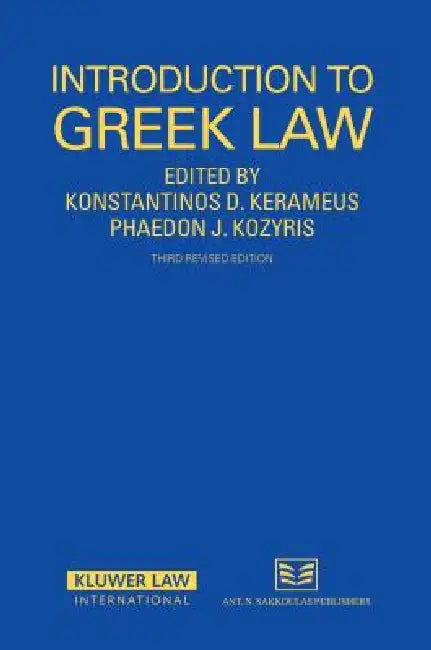 Introduction to Greek Law, 3rd Revised Edition by Kerameus