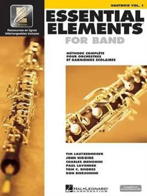 Essential Elements for Band Avec Eei Vol. 1 - Hautbois Book/Online Audio by Hal Leonard Corp