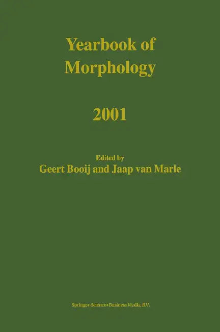 Yearbook of Morphology 2001 by G. E. Booij