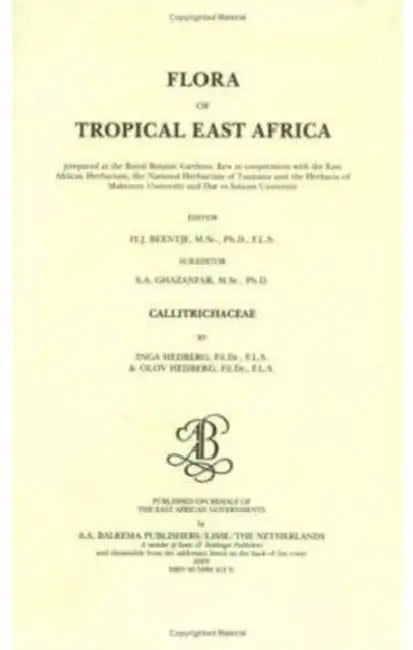 Flora of tropical East Africa - Callitrichaceae (2003) by Beentje H.J.