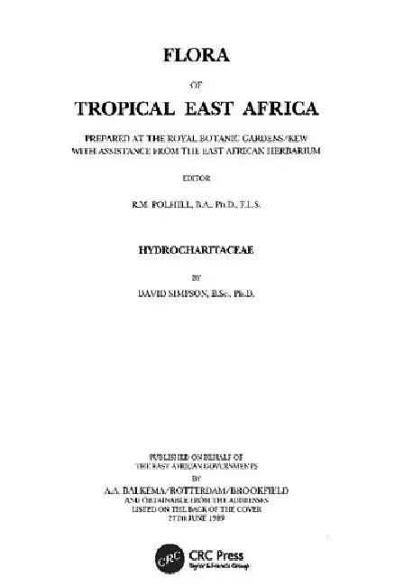 Flora of Tropical East Africa - Hydrocharitaceae (1989) by Polhill R.M.