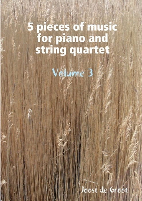 5 pieces of music for piano and string quartet Volume 3 by Joost De Groot