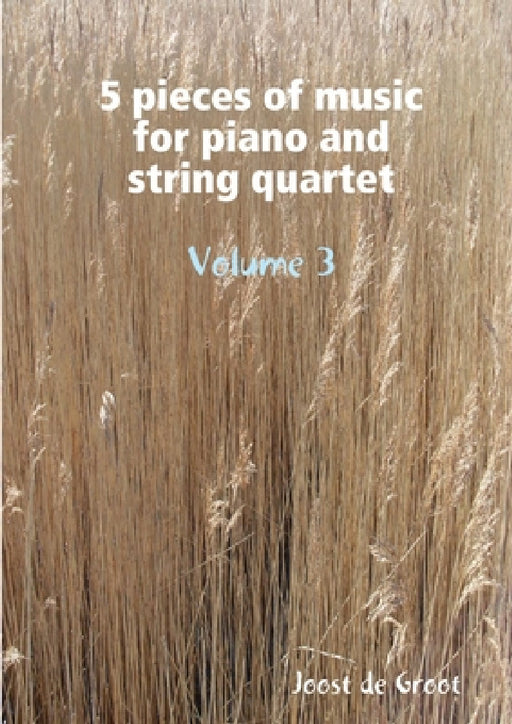 5 pieces of music for piano and string quartet Volume 3 by Joost De Groot