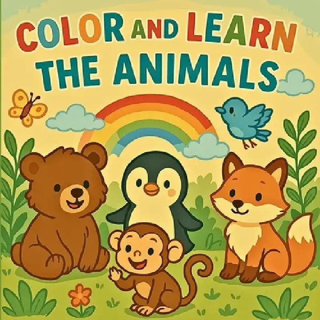 Color and Learn Animals by Chris Martin