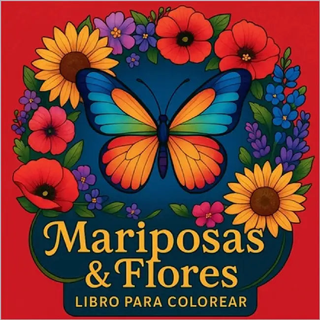 Mariposas y flores - Libro para colorear by Martin, Chris