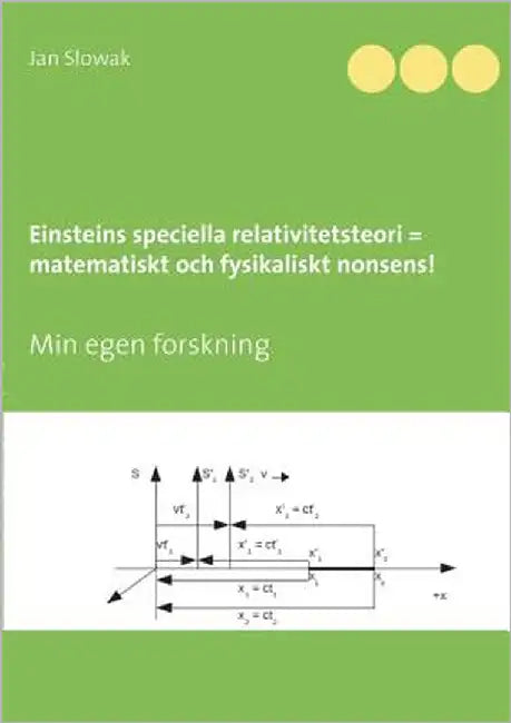 Einsteins speciella relativitetsteori = matematiskt och fysikaliskt nonsens! by Slowak, Jan