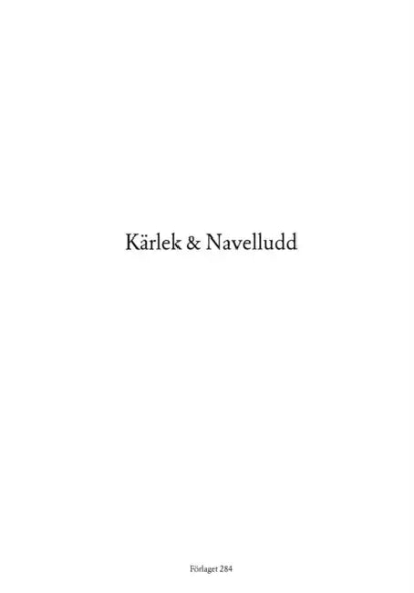 Kärlek  Navelludd