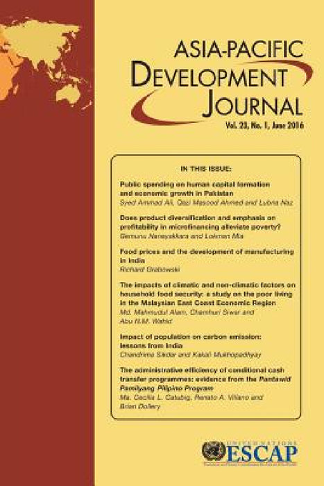 Asia-Pacific Development Journal, Vol. 23, No.1, June 2016 by United Nations Publications