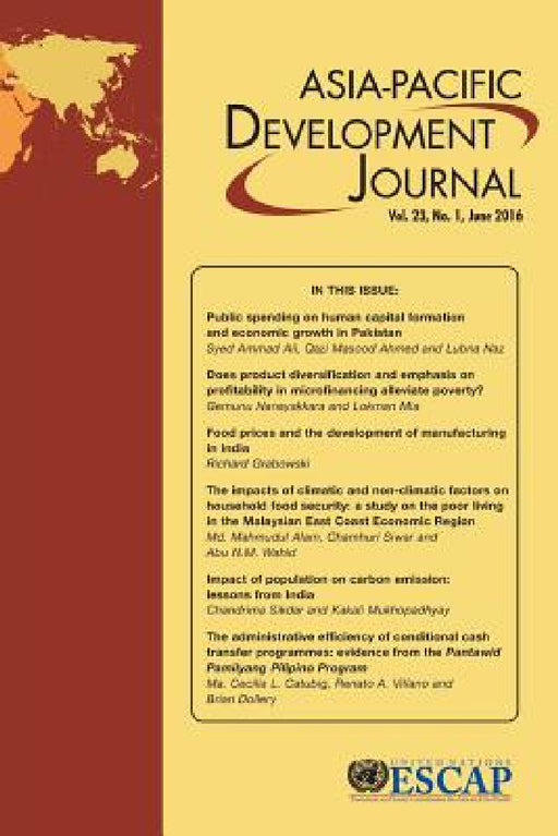 Asia-Pacific Development Journal, Vol. 23, No.1, June 2016 by United Nations Publications