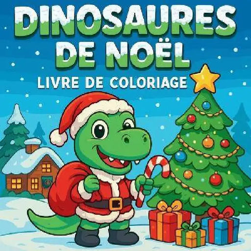 Dinosaures de Noël - Livre de coloriage by Chris Martin
