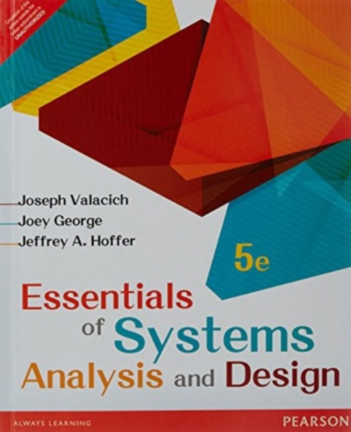 Essential of Systems Analysis and Design by Valacich, George