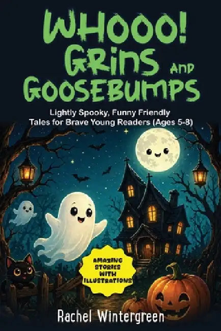 Whooo! Grins and Goosebumps Vol. 1: Lightly Spooky, Funny Friendly Tales for Brave Young Readers (Ages 5-8) by Rachel Wintergreen