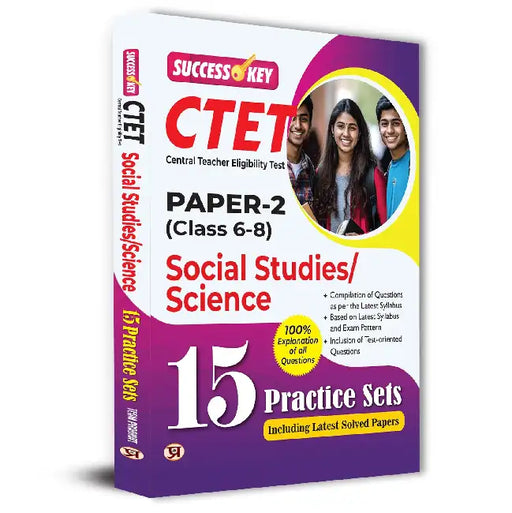 CTET Central Teacher Eligibility Test Paper-2 For Class 6 To 8 Social Studies & Science 15 Practice Sets 2025 Exam in English With Latest Solved Paper and Explanation of All Question by Team Prabhat