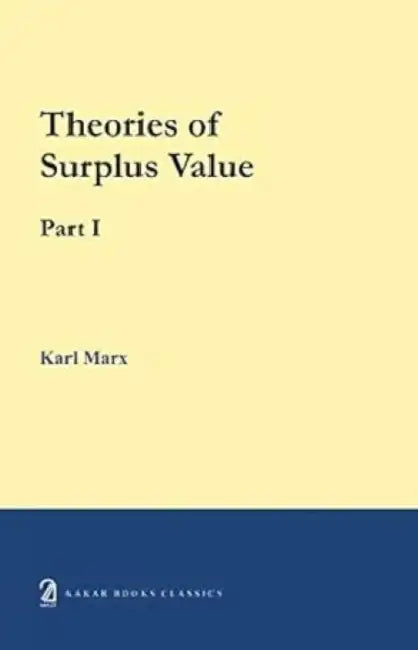 Theories Of Surplus Value Part I by Karl Marx