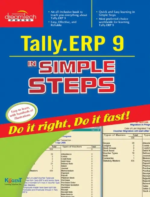 Tally .ERP 9 in Simple Steps by Kogent Learning Solutions Inc.
