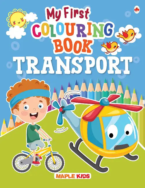 My First Colouring Book Transport by Maple Press In House