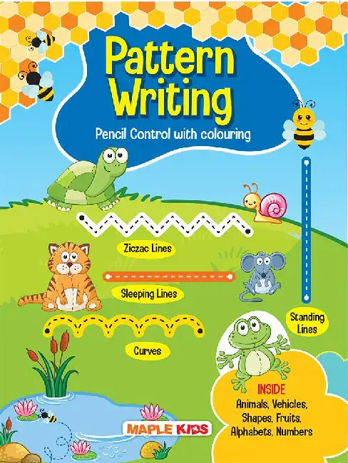 Pre-Nursery Pattern Writing - Pencil Control With Colouring by Maple Press In House