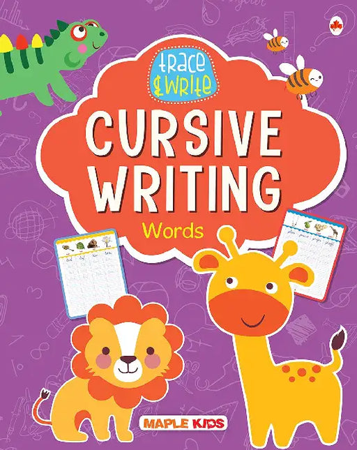 Cursive Writing - Trace & Write- Words by Maple Press In House