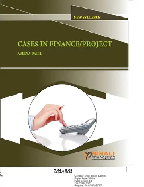 Cases in Finance / Project by Ameya Patil