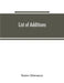 List of additions by Boston Athenaeum