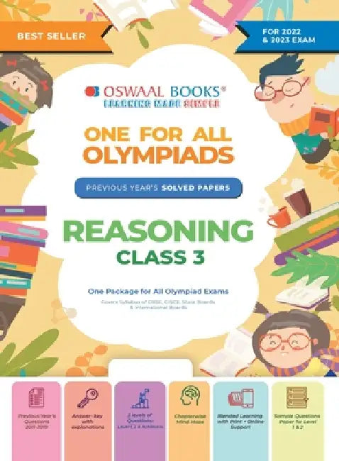 Oswaal One For All Olympiad Previous Years' Solved Papers, Class-3 Reasoning Book (For 2022-23 Exam) by Oswaal Editorial Board