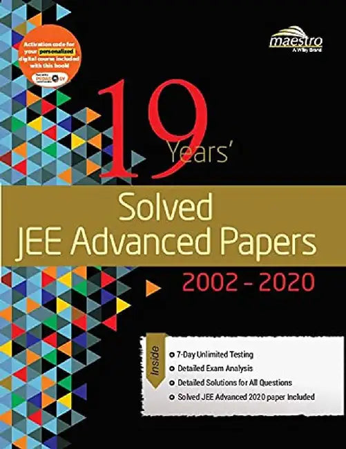 Wiley's 19 Years' Solved JEE Advanced Papers 2002-2020 by Wiley Editorial