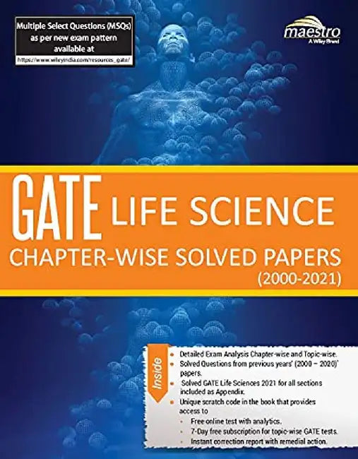 Wiley's GATE Life Science Chapter-Wise Solved Papers (2000-2021) by Wiley Editorial