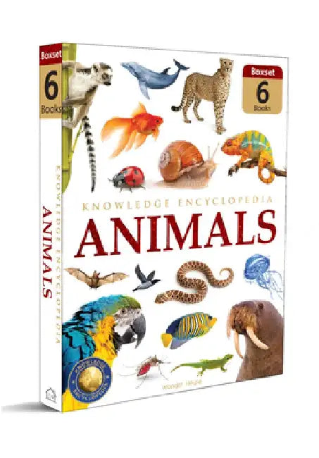 Knowledge Encyclopedia For Children : Animals: Boxset of 6 books by Wonder House Books