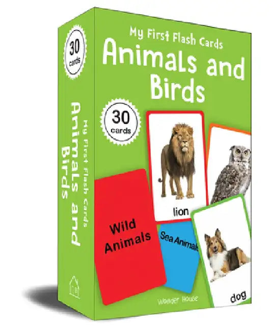 My First Flash Cards: Animals and Birds: 30 Early Learning Flash Cards for Kids by Wonder House Books