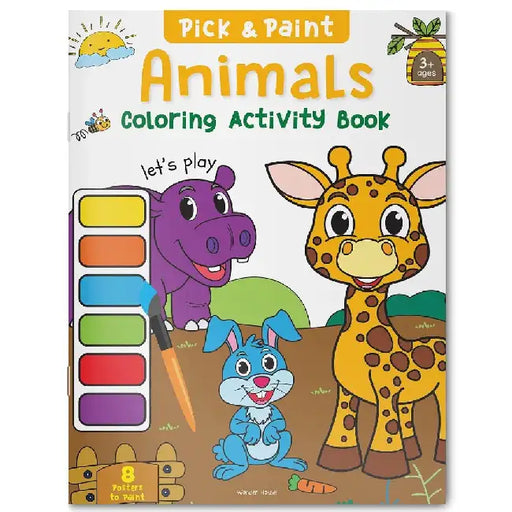 Animals: Pick and Paint Coloring Activity Book by Wonder House Books
