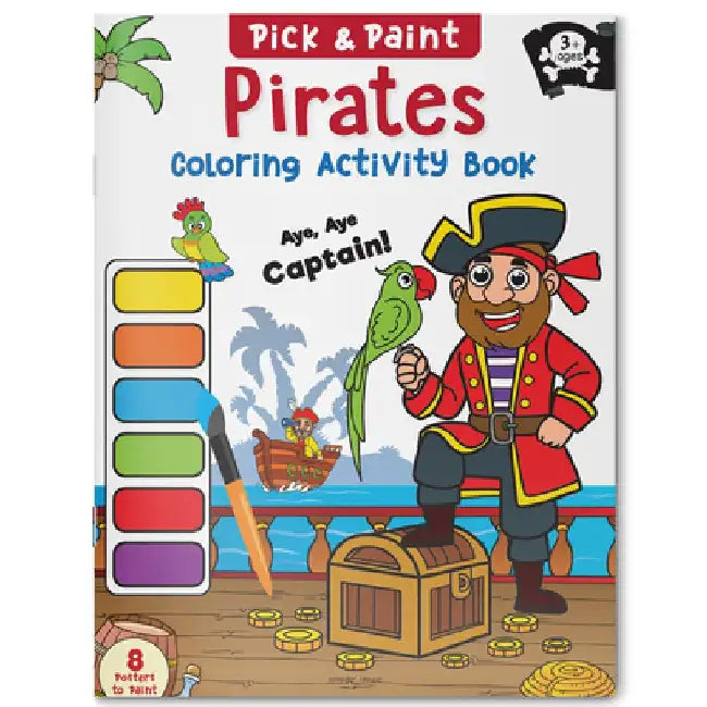 Pirates: Pick and Paint Coloring Activity Book by Wonder House Books