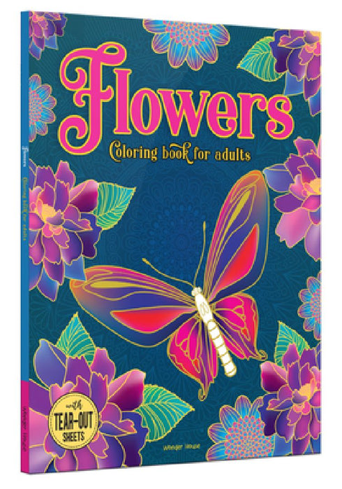 Flowers: Coloring Book for Adults by Wonder House Books